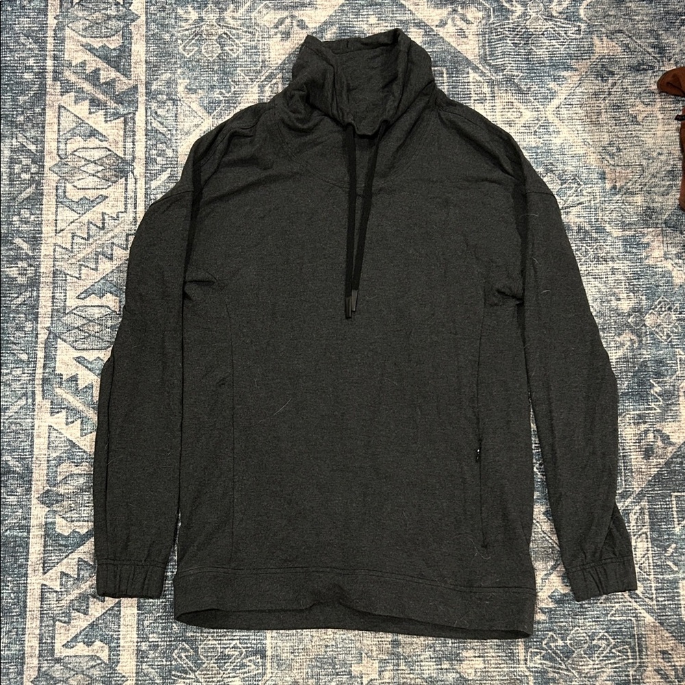 Lululemon Black Pullover with High Collar